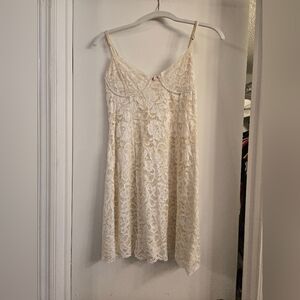 Cream Lace Dress